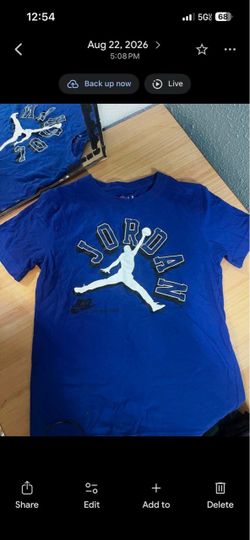 Air Jordan Boys lot of 3 shirts sized Med youth and pants also Medium youth