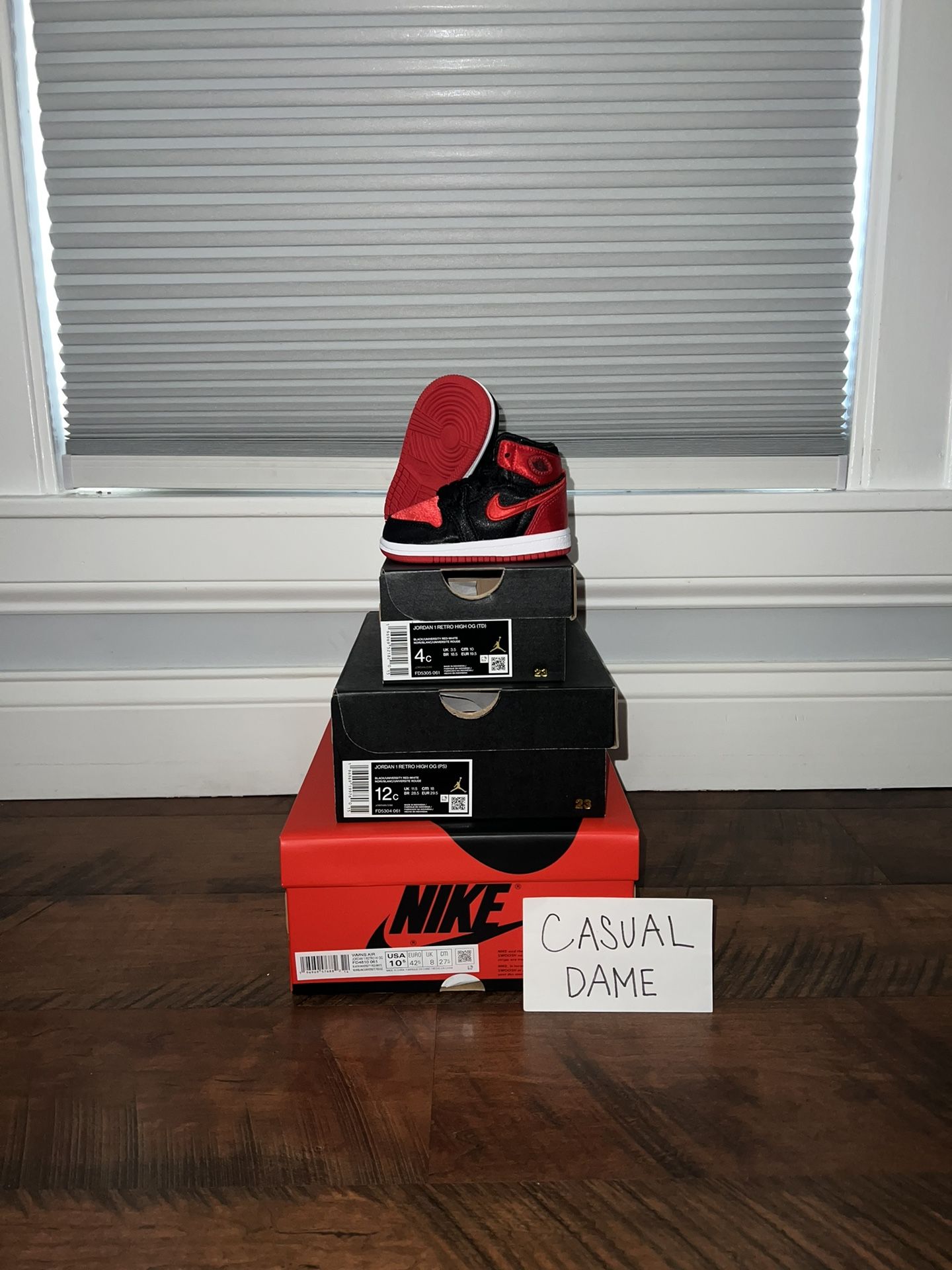 Jordan 1 Retro High OG Satin Bred *Prices In Description*