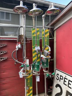 Emergency shower and eye wash