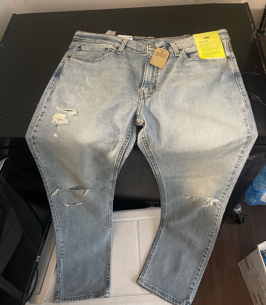 Men, Levi slim jeans.  Size: W38 L30