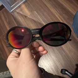 Men's Black and Orange Sunglasses(97)90