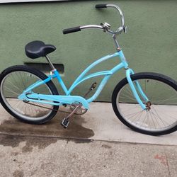 ELECTRA 1 Step Thru Medium Steel Beach Cruiser Single Spd Bike Rides Great 💯