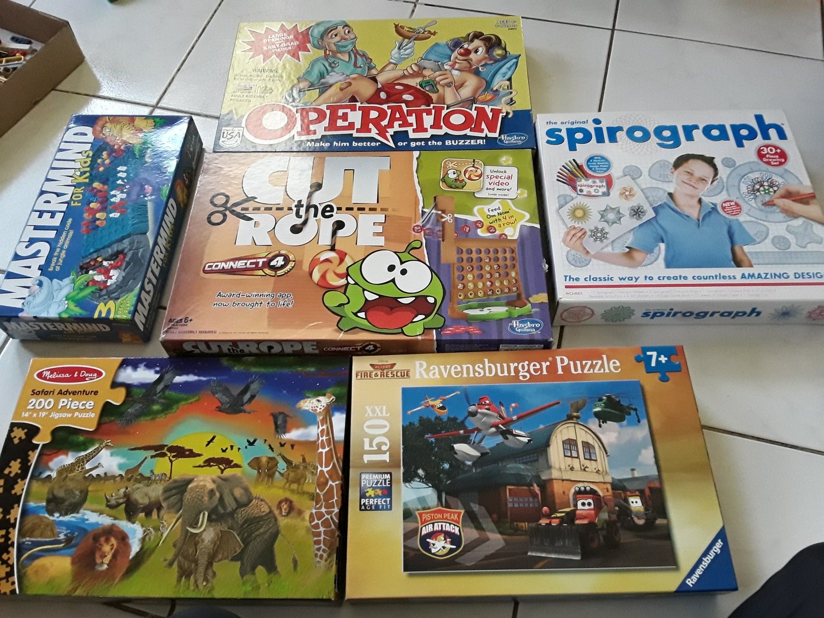 Kids Board Games Puzzles Lot