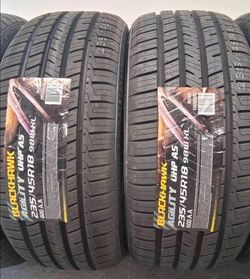 ( 2 TIRES  ) 235/45R18 BLACKHAWK