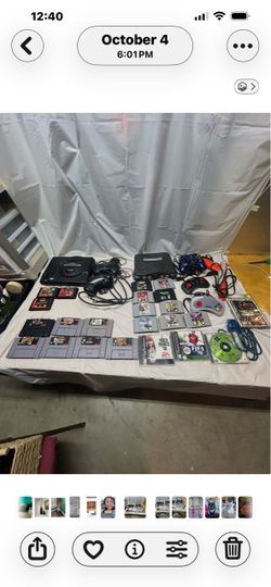 Retro Gaming Console Lot with Games and Controllers