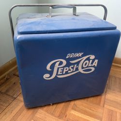 Vintage Pepsi-cola Metal Cooler