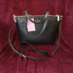 Glitter Black Kate Spade Purse 