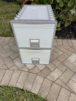 Plastic Stacking Filing Cabinets By Storex 