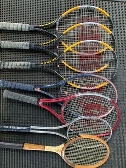 Set of 7 Tennis Racquets (ranging from beginner to intermediate and pre-professional