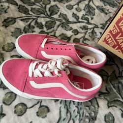 Pink Vans W Size 7 Brand New In Box 