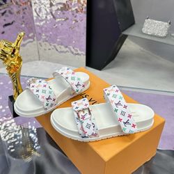 Louis Vuitton colored sandals