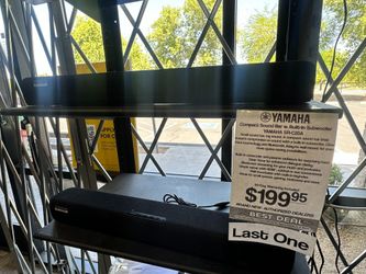 BRAND NEW- AUTHORIZED DEALER!!! Yamaha SR-C20A Compact Sound Bar with Built-In Subwoofer