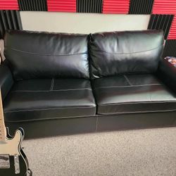 Leather Sleeper sofa Couch 