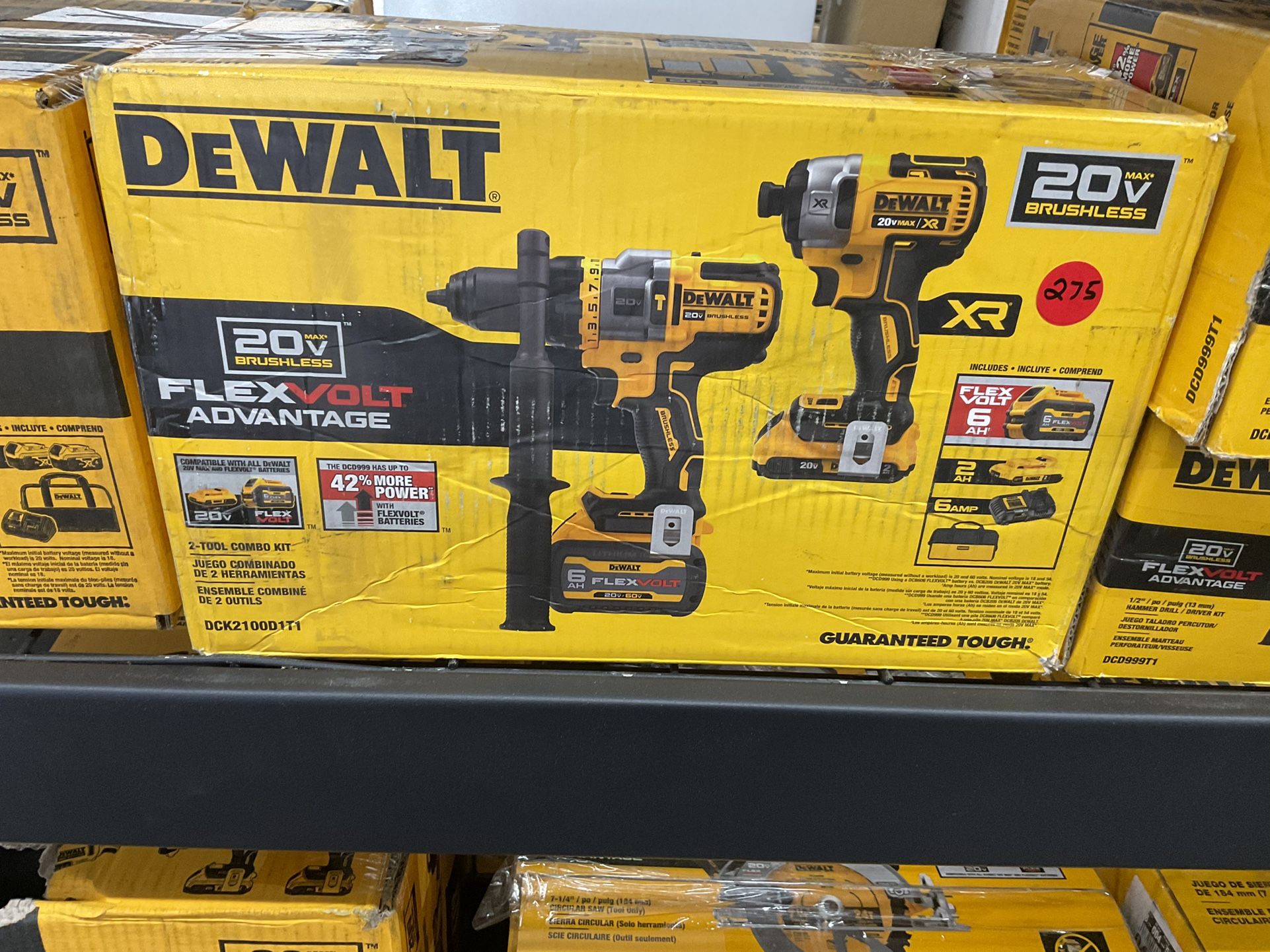 Brand New Dewalt 2-Tool Combo kit 20V Max XR FlexVolt Advantage 