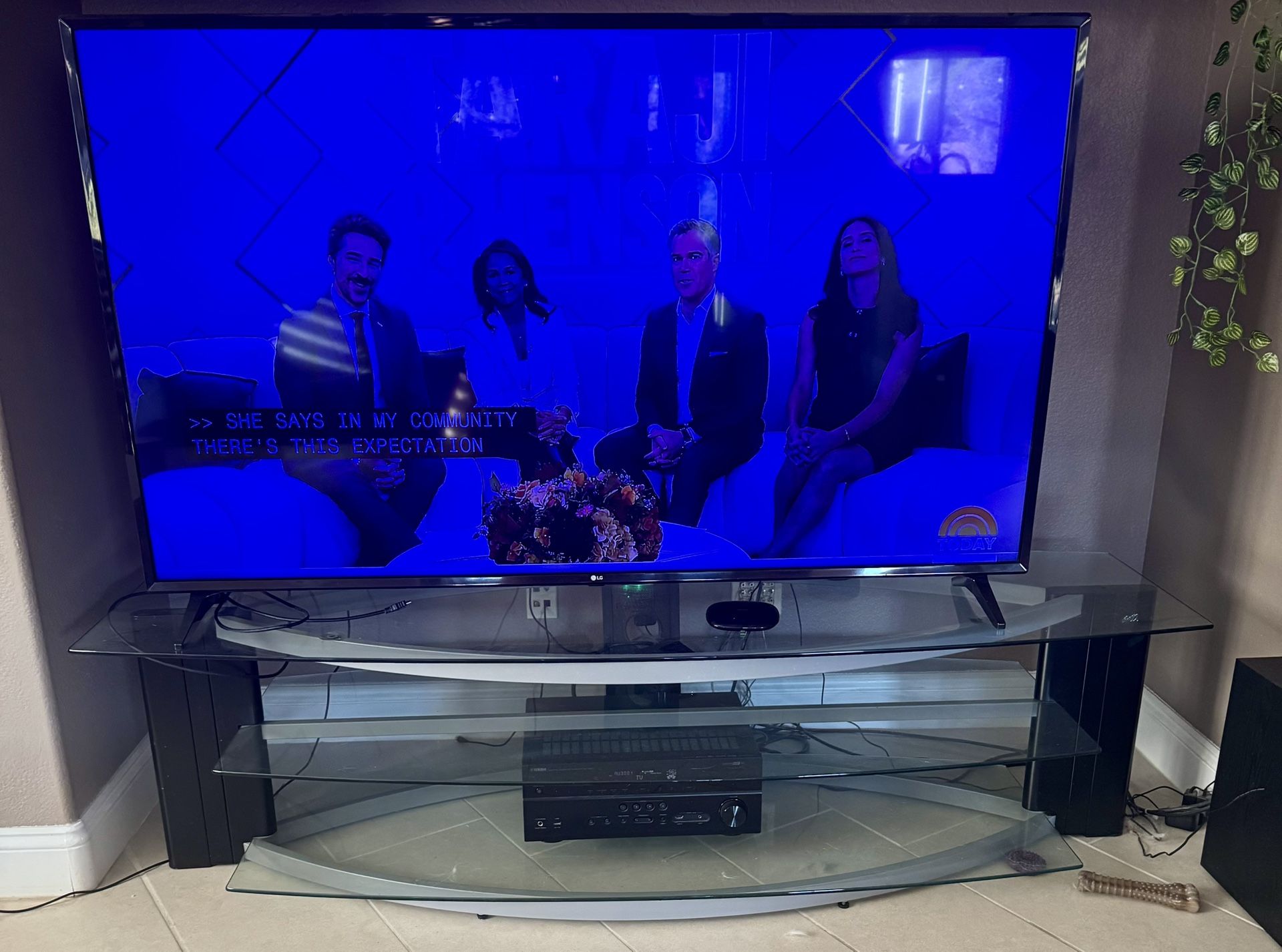 Glass TV Stand
