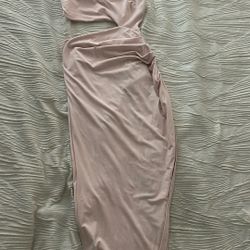 Long Pink Prom Dress With Slit 