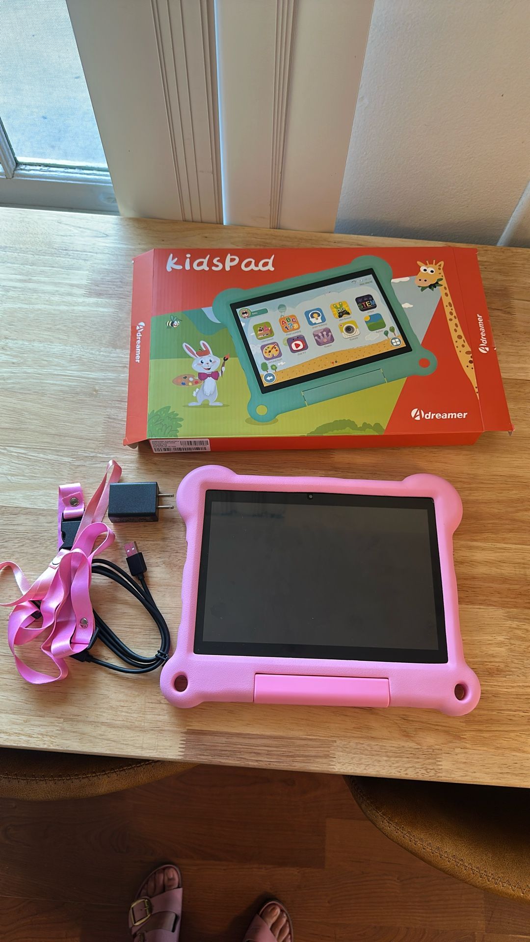 ADREAMER Tablet for Kids 10 inch Android 13 with Octa Core 64GB, Cellular+WiFi+GPS, Parental Control, Pre-intalled iWaWa, EVA Case, 6000mAh, Kids Tabl