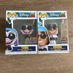 Funko Pop Disney Yzma 1032 And Kronk 1033 Lot  2021 Wondercon Exclusive 