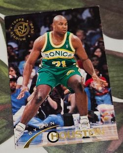 Seattle Super Sonics Topps Basketball Card Byron Houston #261 Members Exclusive