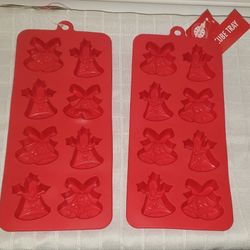 Christmas/Holiday Theme Silicon Reusable Ice Cube Tray/Chocolate Mold
