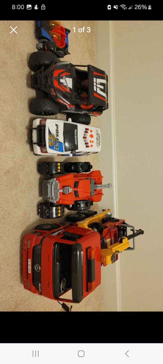 Monter Trucks, Batman Vehicles And Toy Trucks,police Cars