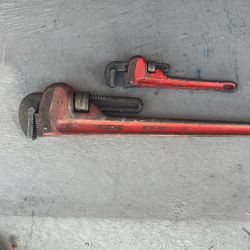 24“ Inch And 10 Inch Rigid, Heavy Duty Pipe Wrench’s