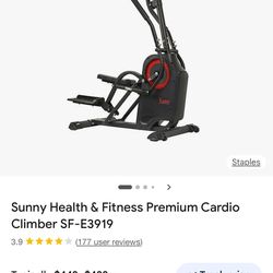 SUNNY HEALTH AND EXERCISE MACHINE