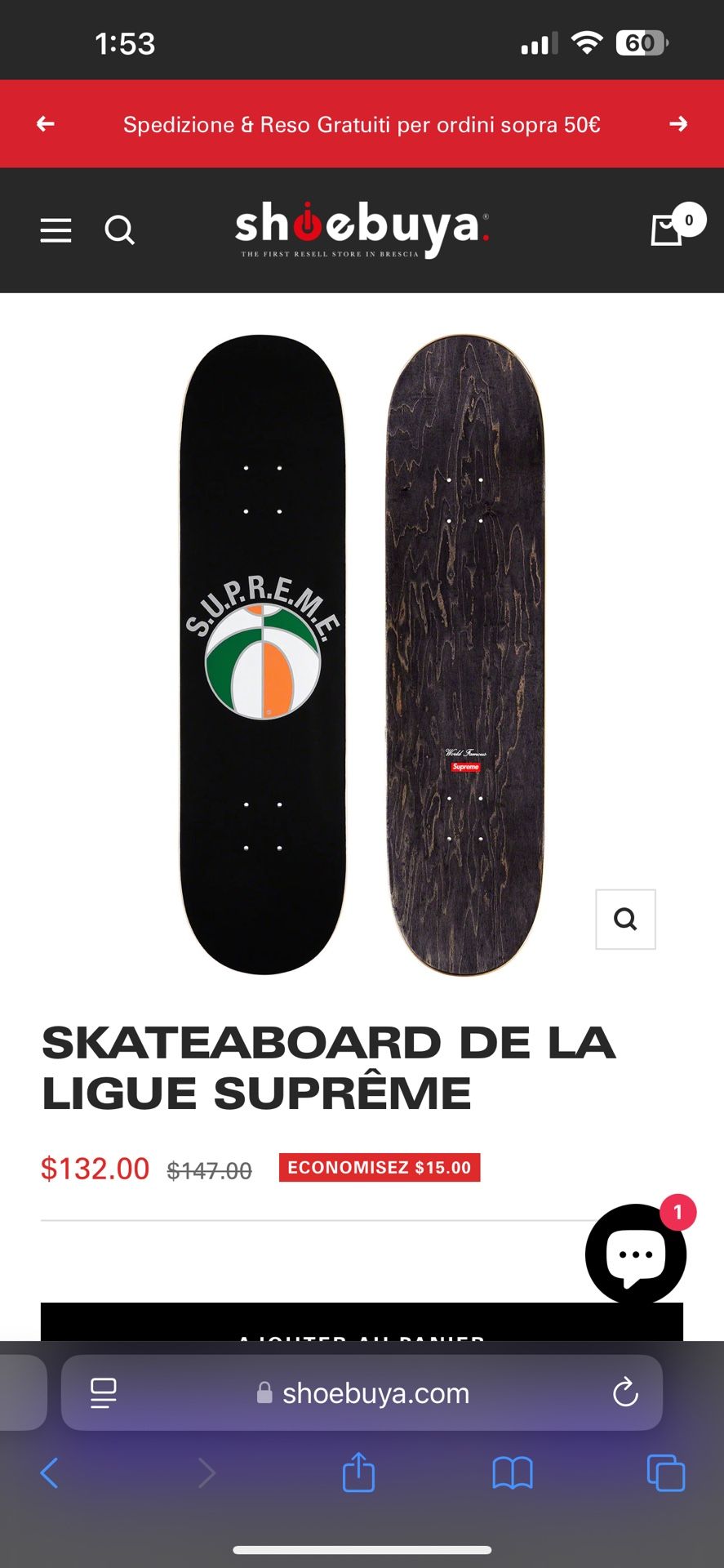 Skateboard Supreme Tech Deck Supreme Skateboard Deck