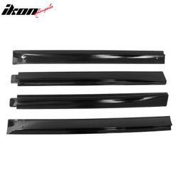 Fits 2020-2024 Tesla Model Y V2 Style Gloss Black Side Skirts Diffuser Splitter ABS