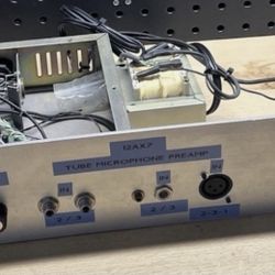 Customized Rack Mount 1 Channel Tubed Mic/Line Preamp Works But Please Read!