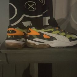 Alien OG White,black,orange,green Size 9.5 9 1/2 Men Puma And CELL