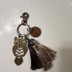 New Sakroots Owl and Tassle Charn Key Chain