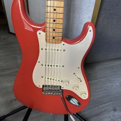 Fender Stratocaster Guitar - Fiesta Red W/ Roasted Maple Neck Fretboard