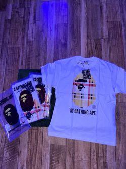 White bape tee