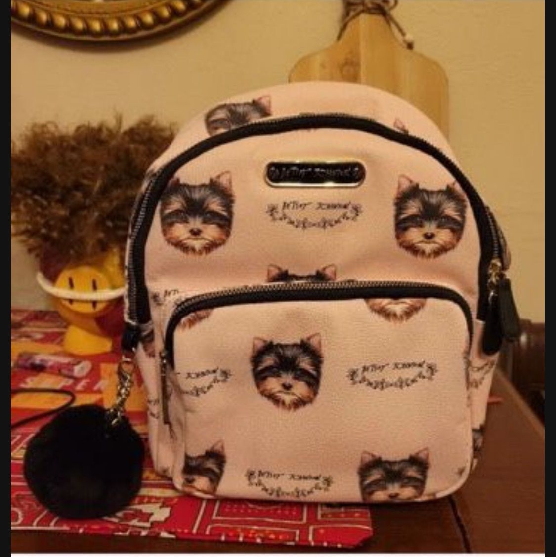 Betsey Johnson Yorkie Puppy 🐶 Backpack!!!! 
