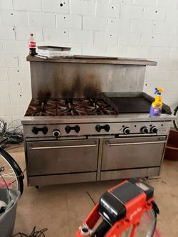 ** USED GARLAND SUNFIRE 6 BURNER COMMERCIAL OVEN