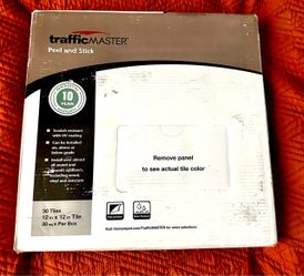 Brand New Sealed – TrafficMaster Red Oak Parquet Peel & Stick Vinyl Tile – 30 sq ft