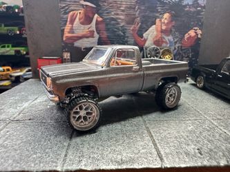 Hand-Painted Custom M2 Chevy C10 – Grey / Peanut Butter Interior 🔥 1:64 scale