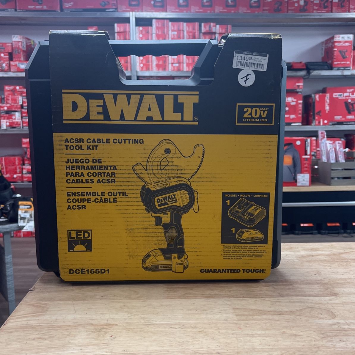 DEWALT (Brand Rating: 4.5/5)  20V MAX Cordless ACSR Cable Cutting Tool, (1) 20V 2.0Ah Battery, and Charger