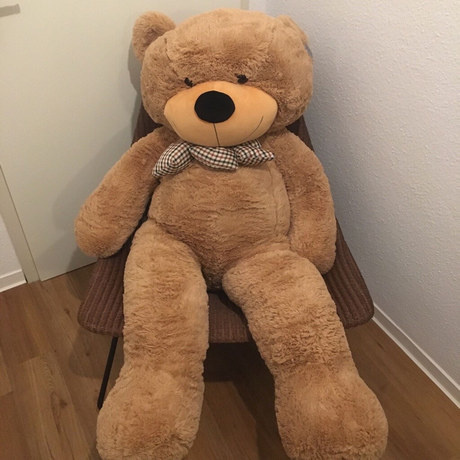 NEW Giant Brown Teddy Bear Huge Stuffed Toy Valentine Gift Birthday Girls