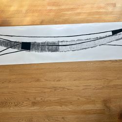 Abstract Black and White Lithograph  