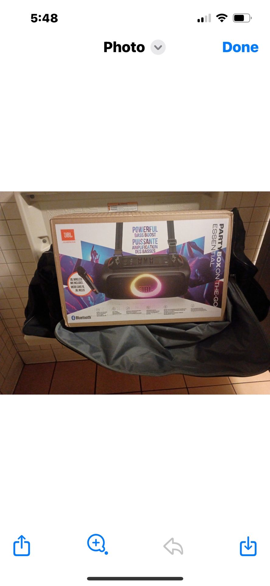 JBL PartyBox On-The-Go Essential portable party speaker