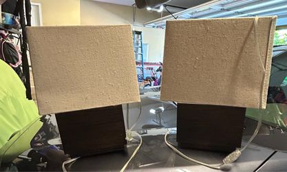 Wooden Lamps Excellent Condition