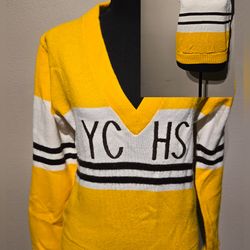VINTAGE 1990 YUBA CITY HIGH SCHOOL CHEERLEADER TOP SET