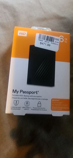 WD my passport harddrive 6TB works with usb-c