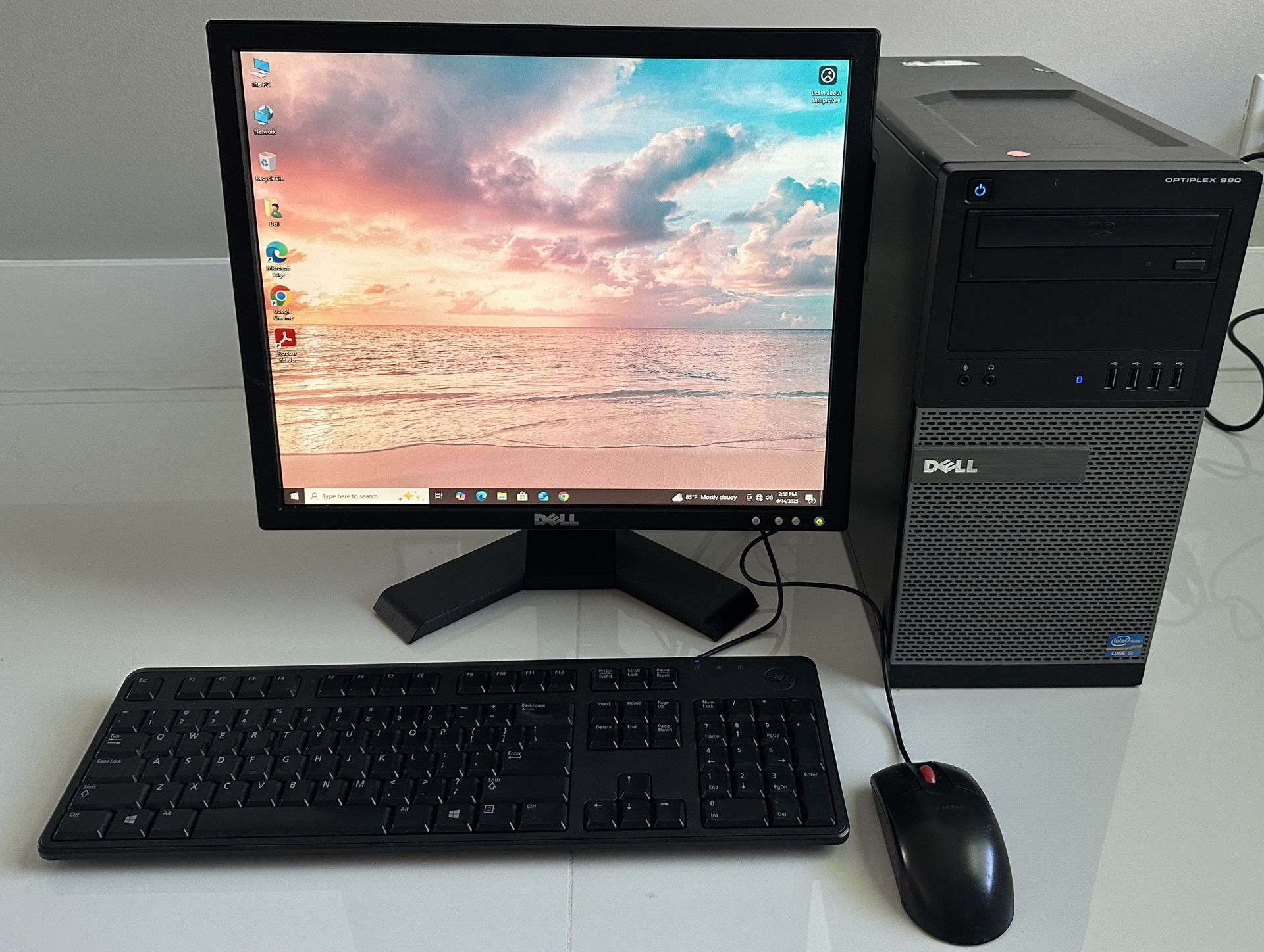 Dell Computer System Complete. i3, 500 HDD, 8 Gig Ram