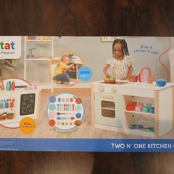 Wooden Play Kitchen Cafe