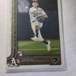 2025 Jacob Wilson, Topps RC Card # 314 