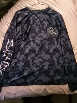 Barely Used Salt Life SLX Long-Sleeve Performance Shirt (Size Large)