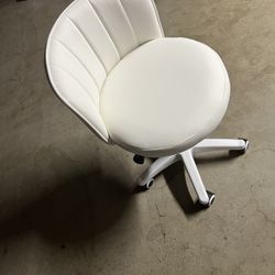 Faux Leather Vanity / Desk Chair